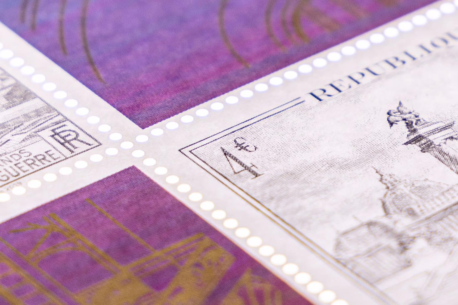 laserbearbeitung banknoten – Briefmarke